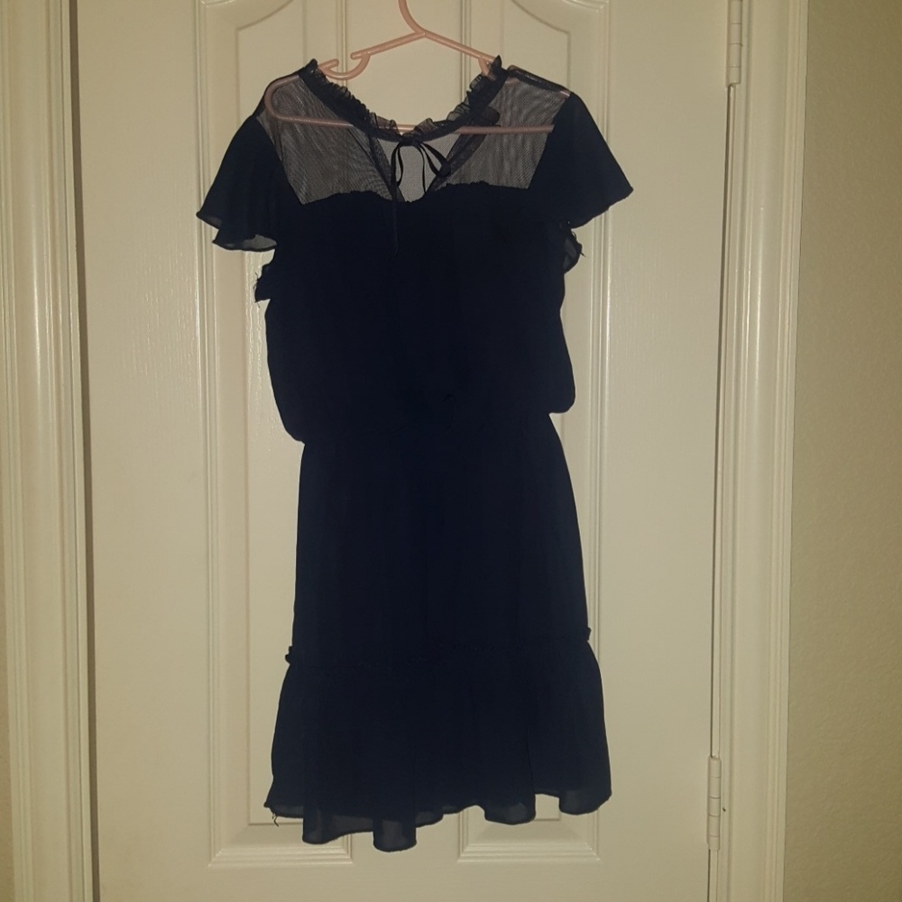 Casual Navy Blue Dress